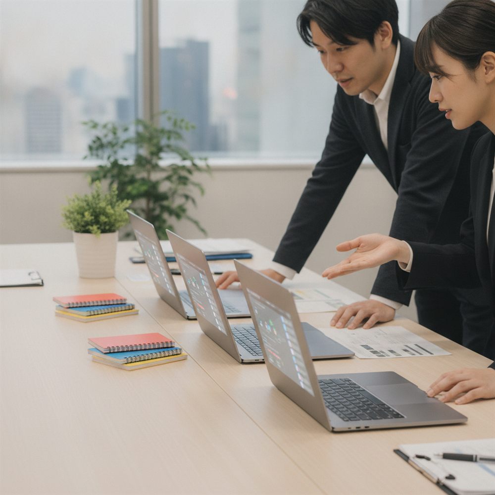 3つのAIを比較するイメージ