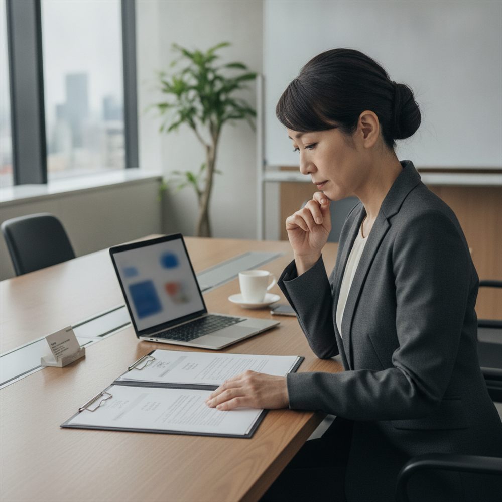 複数の提案を比較検討するイメージ