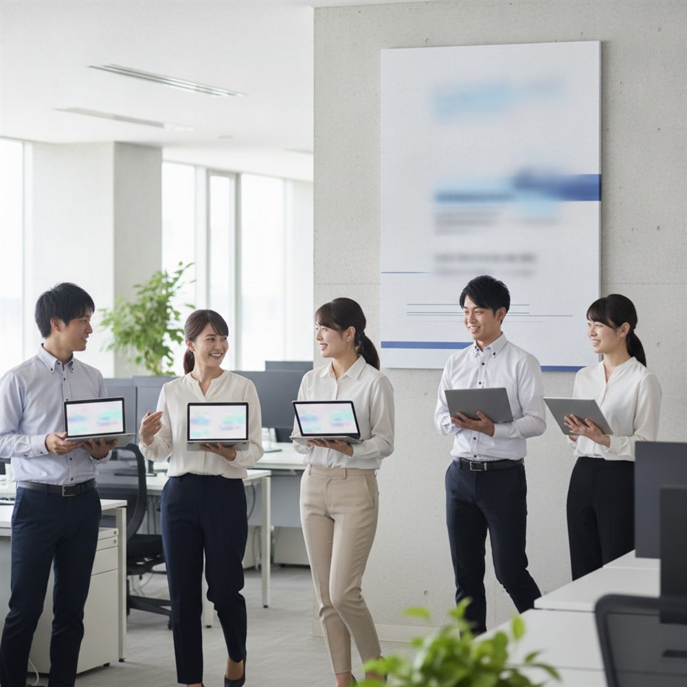 社内ルールを整えて日常的に使うイメージ