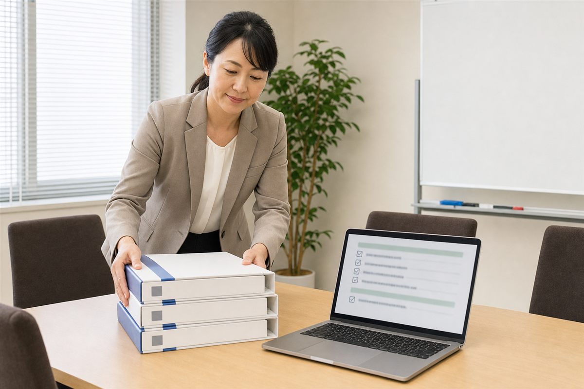 運営指導（実地指導）の準備をAIで効率化する｜色分け進捗管理と想定問答